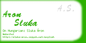 aron sluka business card